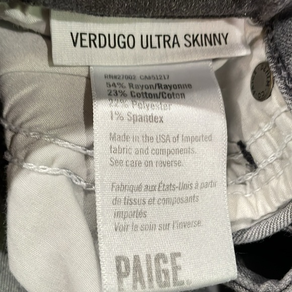 Bundle-1 Paige Skinny Verdugo Jeans Size 27 - Iris Pant Size 5 and 2 Summer tops - Picture 3 of 16